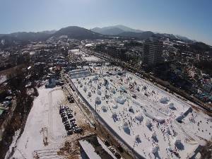 대관령 눈꽃축제 행사장 전경