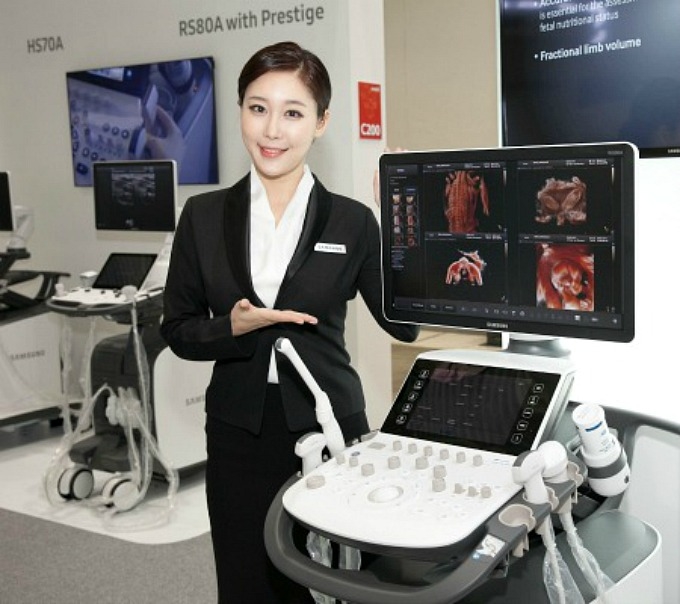 산부인과용 프리미엄 초음파 진단기기 'WS80A'.