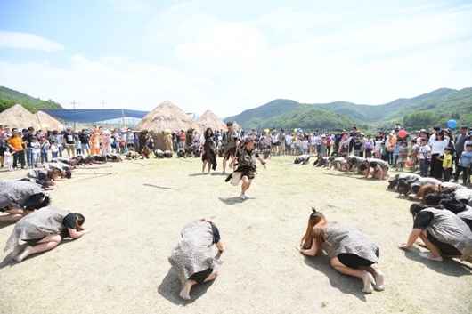 석장리 구석기축제 현장