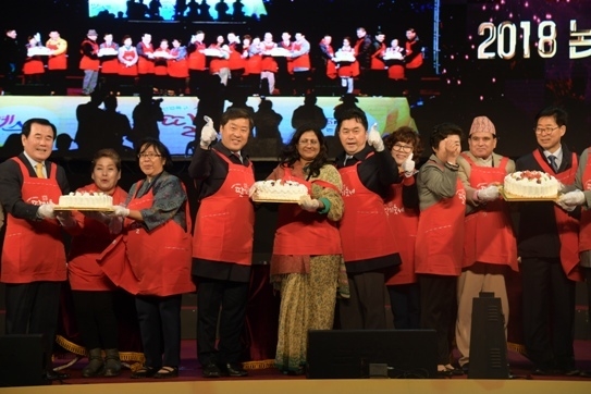 2018 논산딸기축제 개막식 모습